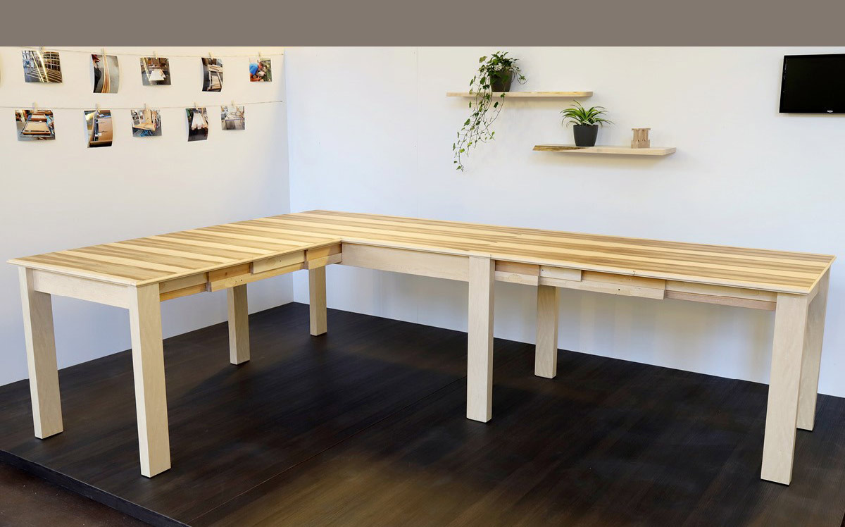 Über Eck ausziehbarer Tisch Karl Naumann GmbH